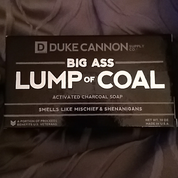 Duke Cannon Big Ass Lump of Coal Charcoal Soap - Picture 1 of 2